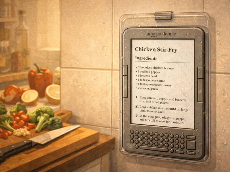 Kitchen recipe screen