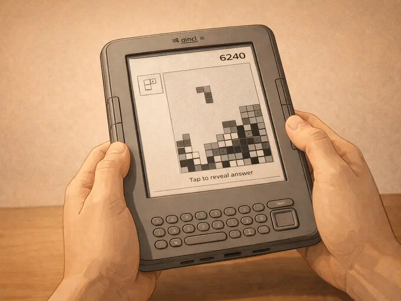 Puzzle games console